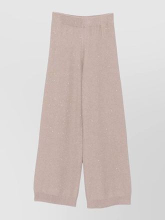 Fabiana Filippi knitwear wide leg glitter detail silk