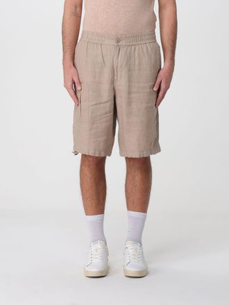 Blauer Linen Shorts