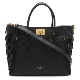 Louis Vuitton Pre-owned On My Side Monogram Tuffetage Leather 2way Bag - Pre-owned - Mujer - Negro - ONE SIZE