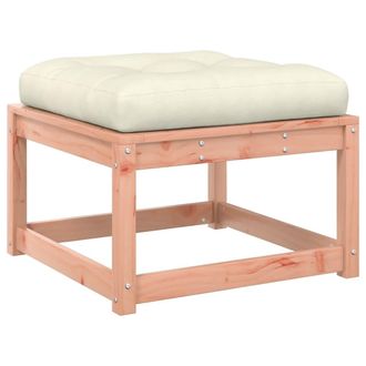 vidaXL Taburete De Jard&iacute;n Con Cojines Madera Maciza De Abeto Douglas Vidaxl