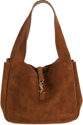 Saint Laurent Le 5 &Agrave; 7 Bea Suede Tote in Caramel Cognac at Nordstrom