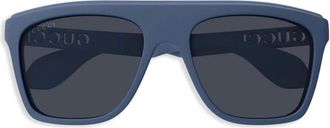 Gucci Occhiali da sole squadrati - Blu