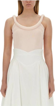 Alexander McQueen Tops With Logo - Dames - Tops zonder mouwen - Roze - S - Tops
