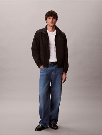 Calvin Klein Mens Matte Windbreaker Jacket - Black - 2XL