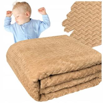 OEM Manta Para Cama, Regalo De San Valent&iacute;n, Novia, Esposa, Promesa, 200x220 Cm, Beige