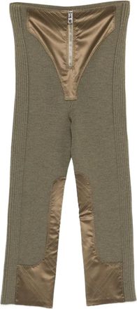 Jean Paul Gaultier Pantaloni con zip - Verde