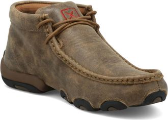 Twisted X Boots Womens Chukka Driving Moc Shoes In Bomber Brown