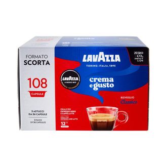 LavAzza Crema E Gusto C&aacute;psula De Caf&eacute; Tueste Medio 108 Pieza(s)