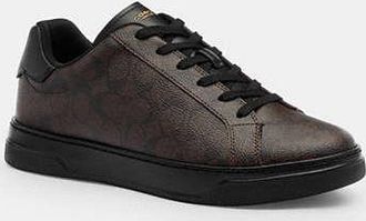 Coach High Line Sneaker In Signature Canvas