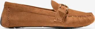 Cole Haan Womens Eileen Buckle Drivers - Brown Size 5.5