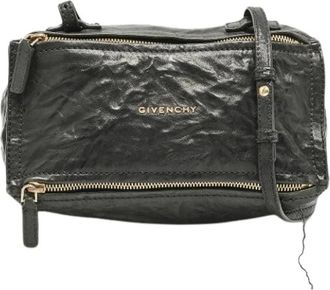 Givenchy Pre-owned Cross Body Bags, female, Black, Size: ONE SIZE Pre-owned Leather Cross Body Bag