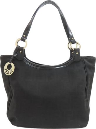 Fendi Zucca Black Pvc Tote Bag (Pre-Owned)