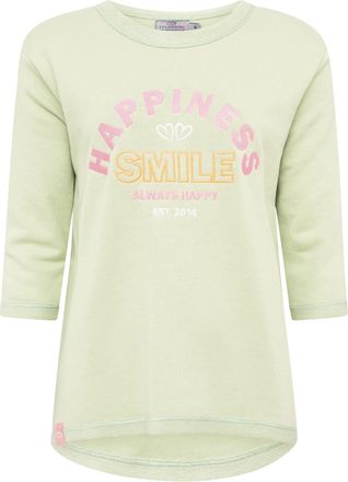 Zwillingsherz Langarmshirt »Smile« 3/4-Arm, Rundhalsausschnitt, Stickerei