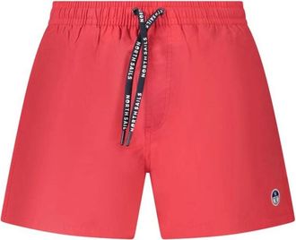 North Sails Zwemshorts met logopatch - Heren - Strandmode - Rood - S - Katoen - Badmode