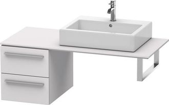 Duravit Duravit X-large Armario Base Para Consola 6722, 2 Cajones, 400mm, Color (frente/cuerpo): Blanco Lila Seda Laca Mate - Xl672208787