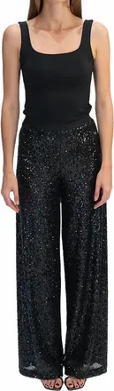 Siyu Lisos Sequin Pants In Black