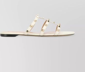 Valentino Garavani studded leather cage flat sandals