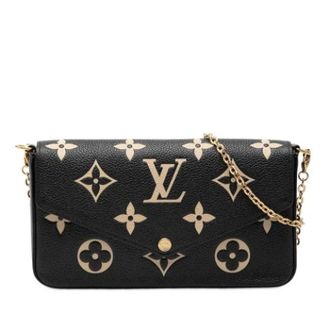Louis Vuitton Pre-owned Pochette Felicie - Dames - Pre-owned - Zwart - Maat: ONE Size Leer