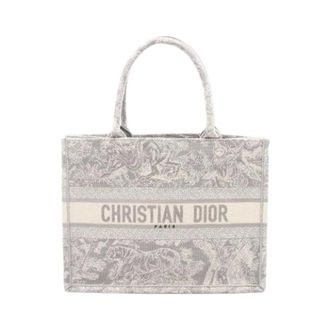 Dior Pre-owned Book Tote Bolso Tote de Lona - Pre-owned - Mujer - Gris - ONE SIZE