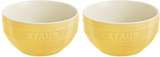 Staub Ceramic 2Pc Citron Large Universal Bowl Set