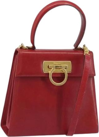 Ferragamo Pre-owned Handbags, female, Red, Size: ONE SIZE Pre-owned Hand Bag