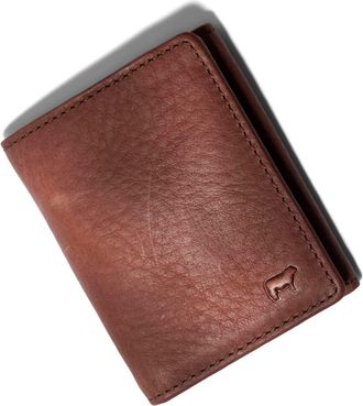 Will Leather Goods Classic Leather Trifold Wallet in Cognac at Nordstrom
