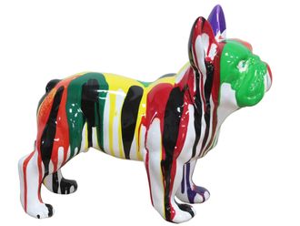 Schubiger M&ouml;bel Skulptur Bunte Bulldogge 2