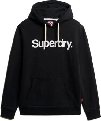 Superdry Core Logo Hoodie Sweatshirt - Heren - Hoodies - Blauw - S - Hoodies & sweatvesten