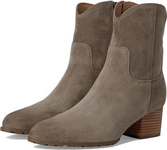 Vionic Bishop Western Boots Womens Boots Stone Waxy Suede : 10 M, Rubber/Suede