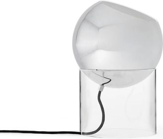 &tradition Topan VP13 Tischleuchte, H 31,5 cm, klar / verchromt