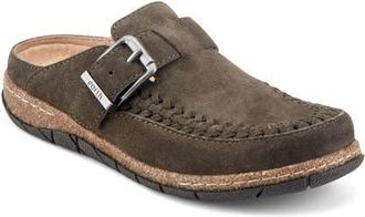 Earth Eileen Suede Clog in Dark Green at Nordstrom, Size 7.5