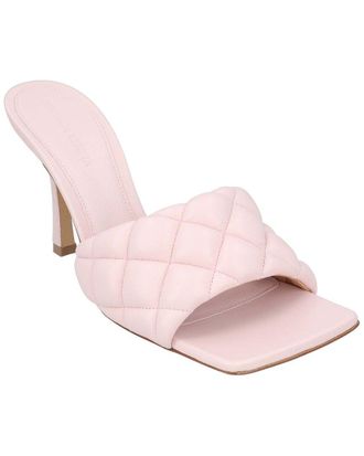 Bottega Veneta Womens Lambskin Leather Padded Mule, Never Worn (Authentic Pre-Loved)