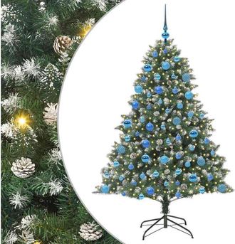 vidaXL &Aacute;rbol De Navidad Artificial Verde 180 Cm Pvc, Pl&aacute;stico Y Acero Vidaxl