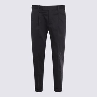 Pantaloni Torino Naavy Blue Cotton Pants