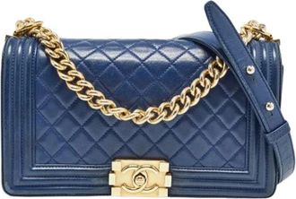 Chanel Borsa a spalla Boy Flap Pre-owned - - Pre-owned - Donna - Blu - ONE SIZE
