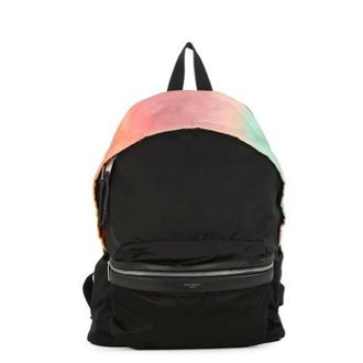 Saint Laurent Pre-owned Backpacks, female, Black, Size: ONE SIZE Pre-owned Nylon Backpack
