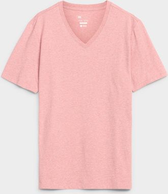 Le 31 Mens 100% organic cotton V-neck T-shirt Standard fit