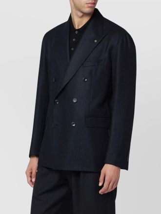 Tagliatore wool and cashmere double breasted jacket