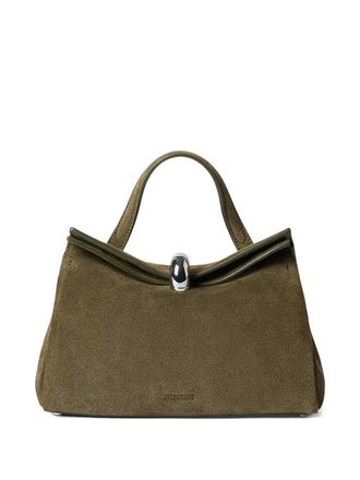Jacquemus Valerie kleine leren shopper - Groen