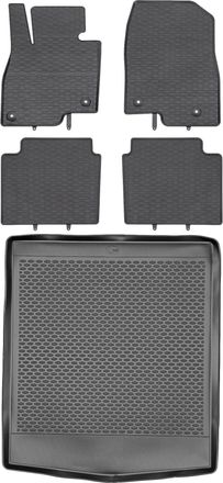 OEM Juego De Alfombrillas De Goma Para Coche Y Alfombrilla Para Maletero Para Mazda 6 Iii Sed&aacute;n Del 2012