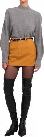 Parentezi Brisha Mini Skirt In Mustard