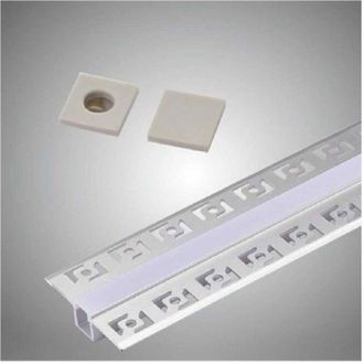 Trade Shop Trade Shop - Profilo Da Incasso A Scomparsa Alluminio 2 Mt Copertura Opaca Strip Led Al-11