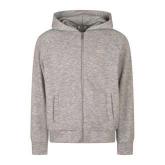 GCDS Gcds - Band Logo Hooded Jacket - Heren - Sweatshirts & Hoodies - Grijs - Maat: XS Viscose
