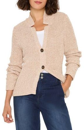 Nic+Zoe Shaker Stitch Cady Sweater Jacket in Neutral Mix at Nordstrom Rack, Size Xx-Large