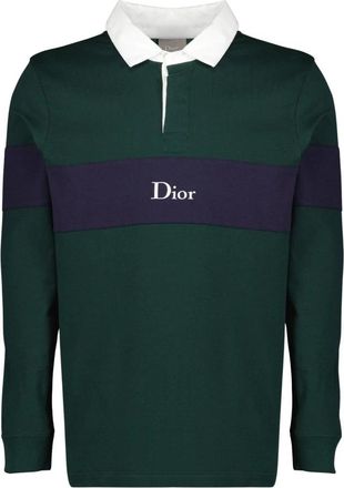 Dior Lange Mouwen Polo - Heren - Polos - Groen - XS - Katoen - Tops