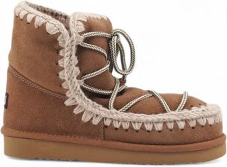 Mou Eskimo Scoubidoo Lace - Dames - Winterlaarzen - Bruin - 37 EU - Leer - Schoenen