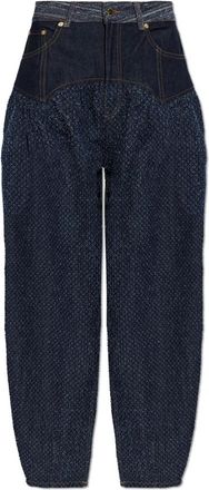 Ganni Loose-Fit High-Waist Jeans - Dames - Loose Fit Jeans - Blauw - W29 L33 - Katoen - Jeans