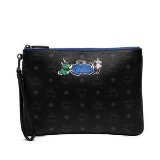 MCM Logo Print Graphic Tas