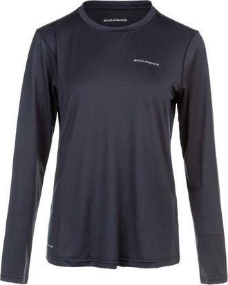 ENDURANCE Yonan V2 Performance L/S Tee Laufshirt für Damen | grau/blau