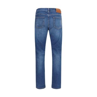 Dolce & Gabbana Mens Blue Cotton Slim Fit Jeans Clothing